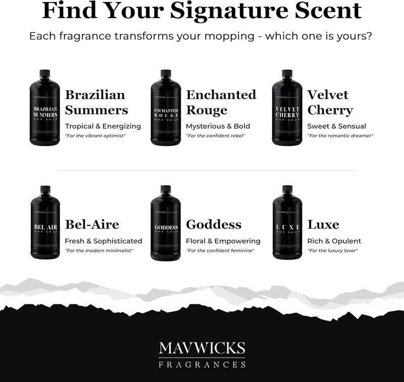 Mavwicks Fragrances - Luxury Mop Soap (Luxe) 32 Oz – Luxe Scented Floor Cleaner for Mopping – Pet Safe, Best Smelling Mop Detergent for All Surfaces - Image 3